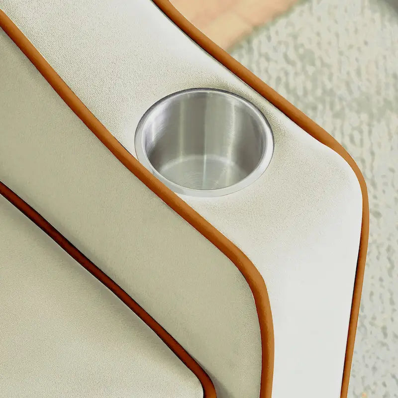 Sofá cama plegable, sofá moderno de terciopelo convertible en cama, con respaldo ajustable, puerto USB, cenicero y soporte giratorio para teléfono