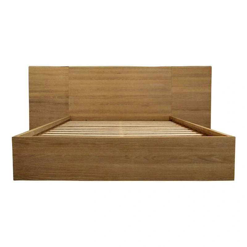 Cadre de lit en bois massif naturel format King