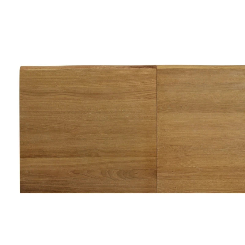 Estructura de cama tamaño king de madera maciza natural