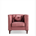 Sillón clásico de terciopelo (con patas de madera)