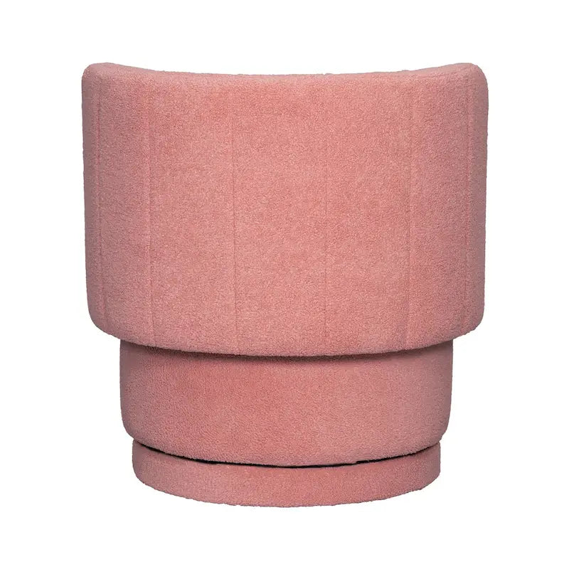 Drehbarer Akzentstuhl aus Bouclé-Stoff mit Stauraum, fürs Wohnzimmer, Grau