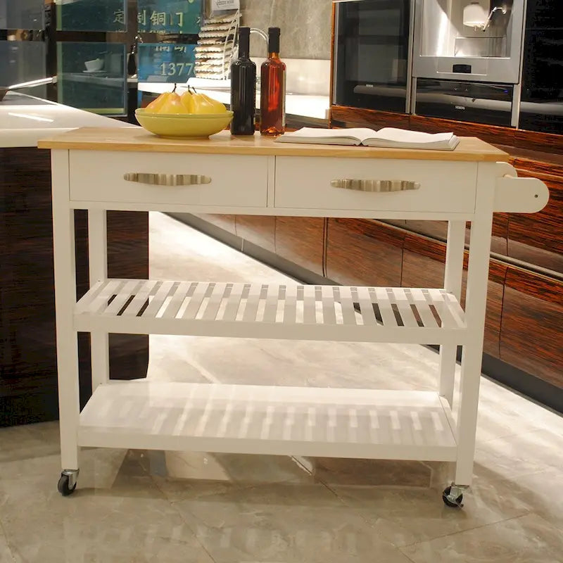 Kitchen Island & Kitchen Cart(no include stool)