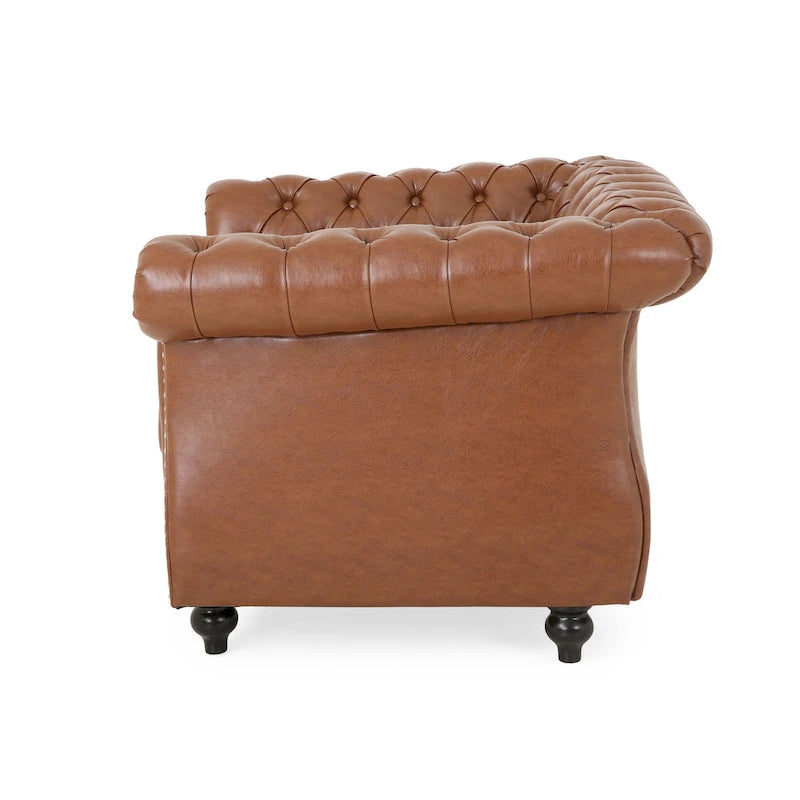 Chaise décorative rembourrée en PU souple