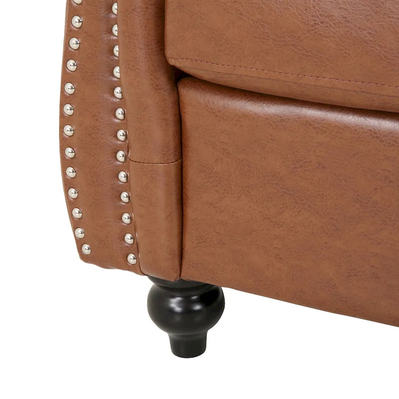 Chaise décorative rembourrée en PU souple
