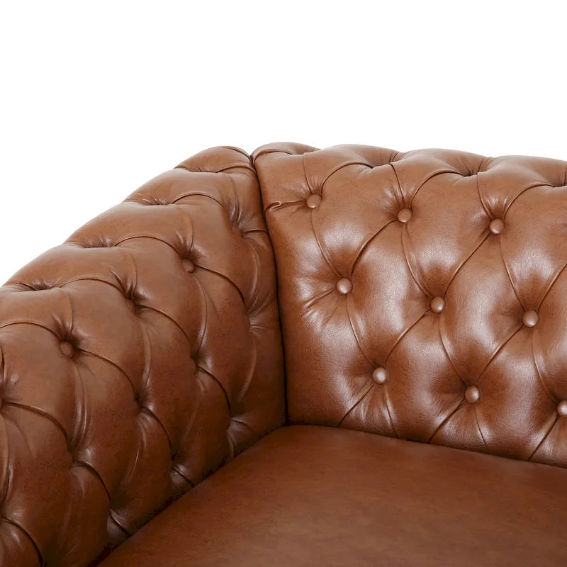 Chaise décorative rembourrée en PU souple