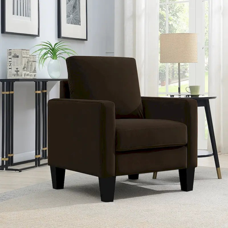 Sillón de poliéster de estilo moderno de mediados de siglo