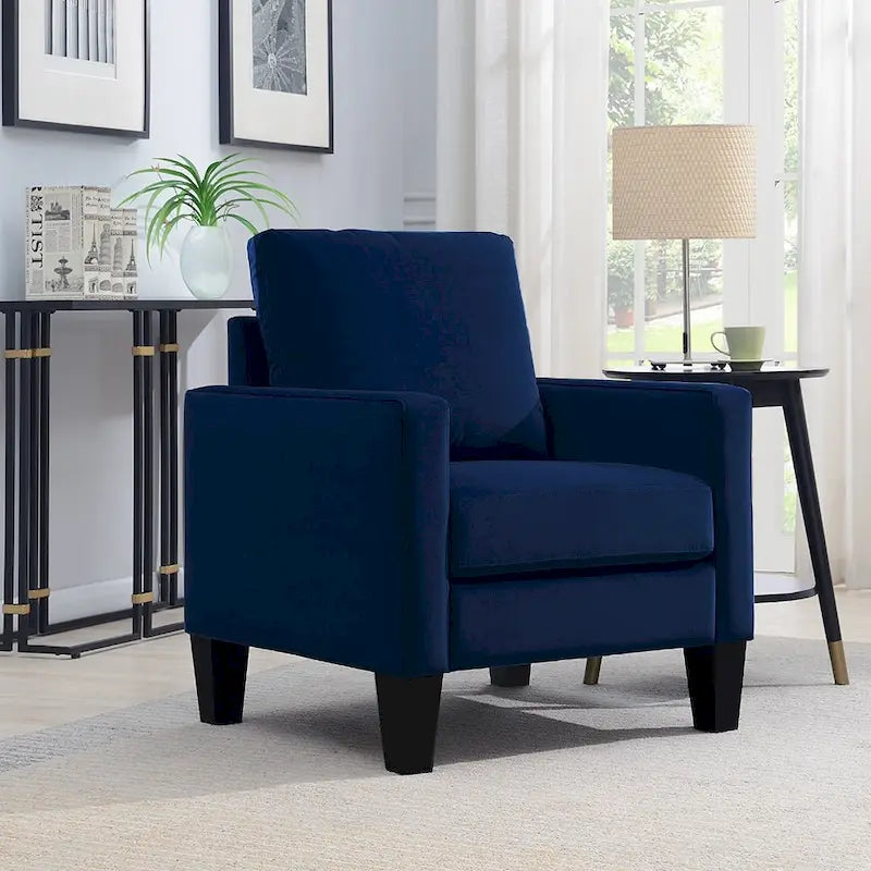 Sillón de poliéster de estilo moderno de mediados de siglo