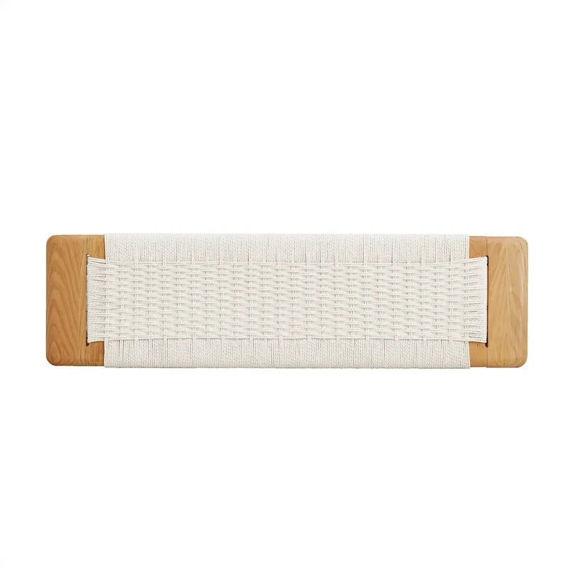 Banc de salle à manger en bois de chêne naturel, banc pour salle à manger et chambre à coucher