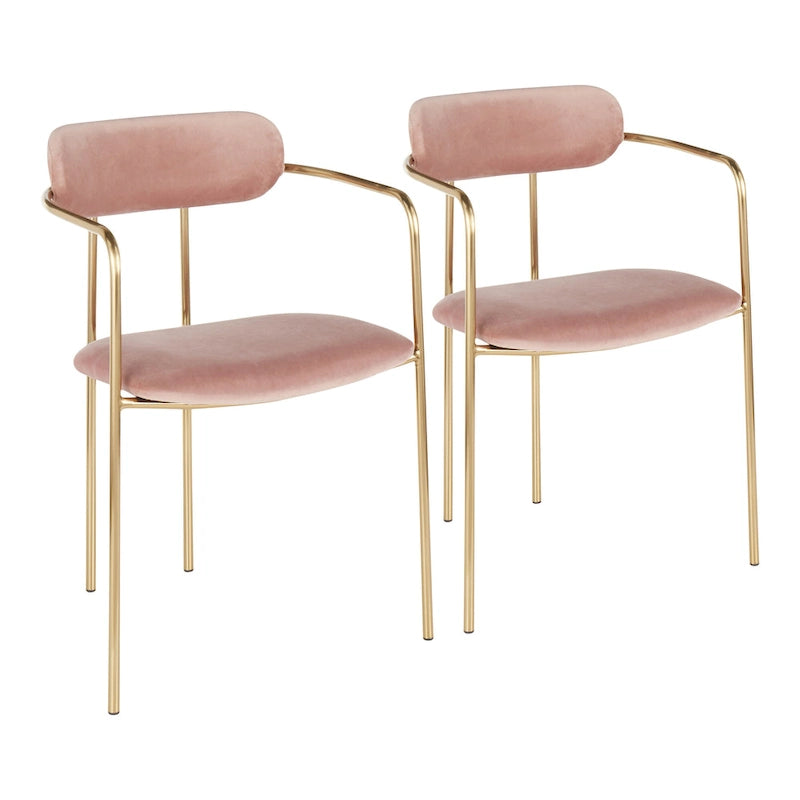 Silla de terciopelo glamorosa (juego de 2)