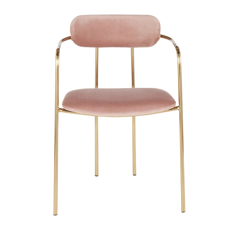 Samtstuhl im Glamour-Stil (2er-Set)