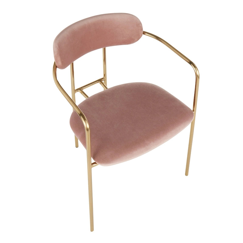 Samtstuhl im Glamour-Stil (2er-Set)