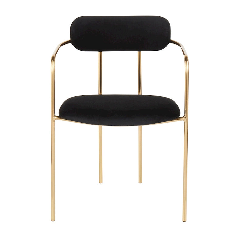 Samtstuhl im Glamour-Stil (2er-Set)
