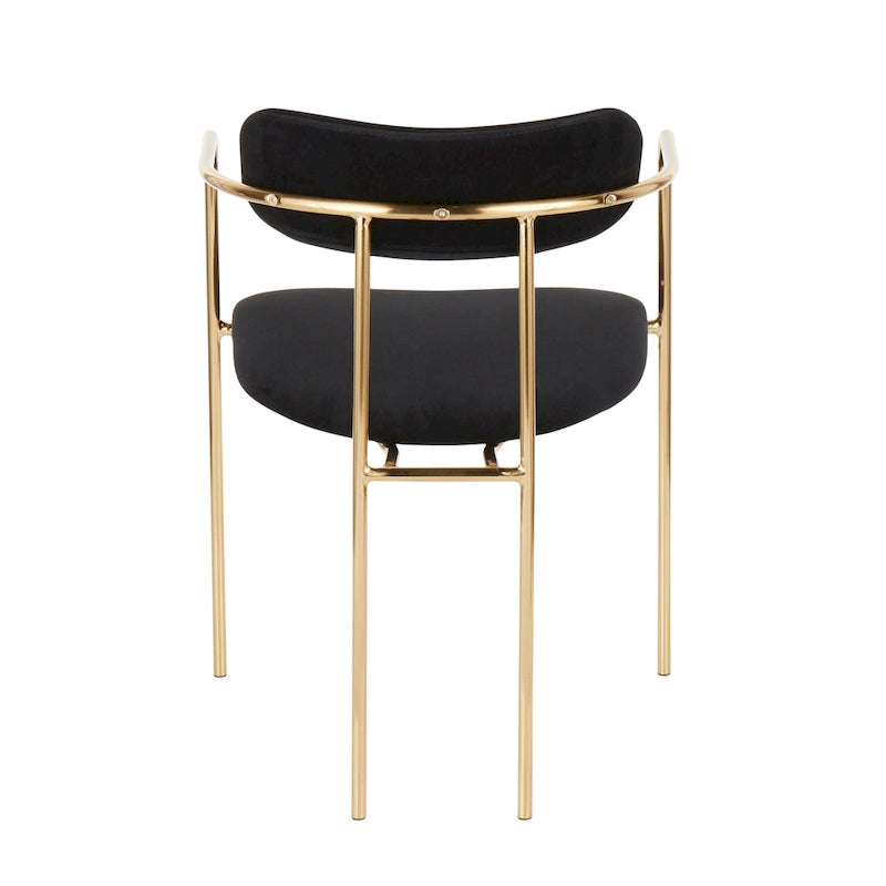 Samtstuhl im Glamour-Stil (2er-Set)