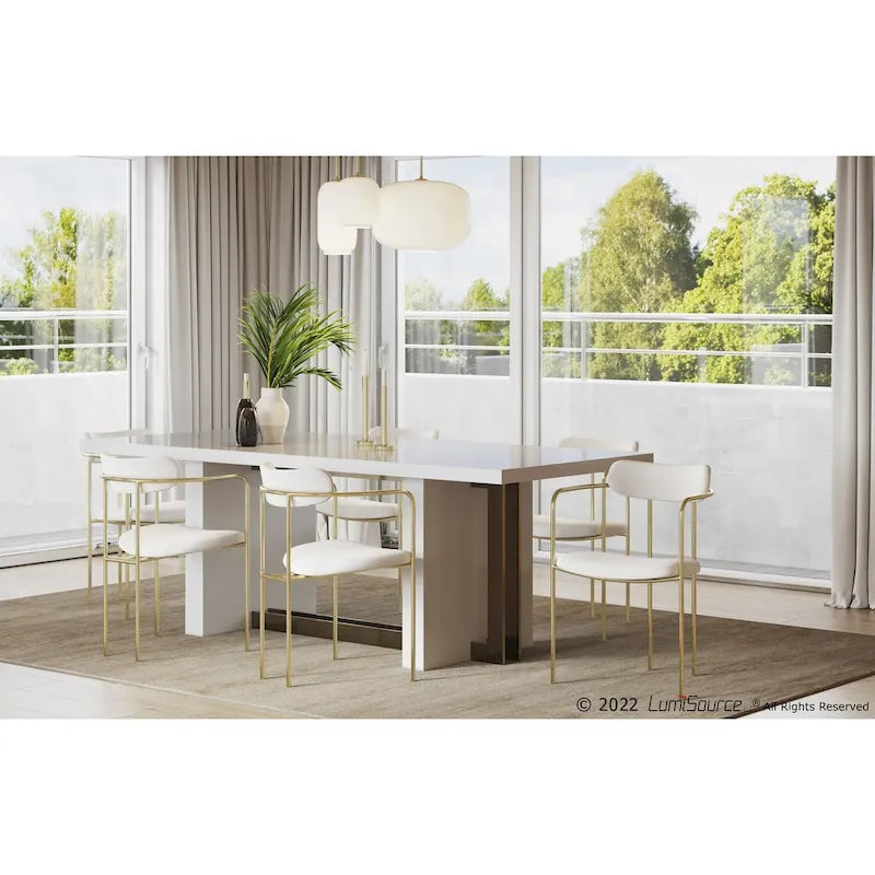 Samtstuhl im Glamour-Stil (2er-Set)