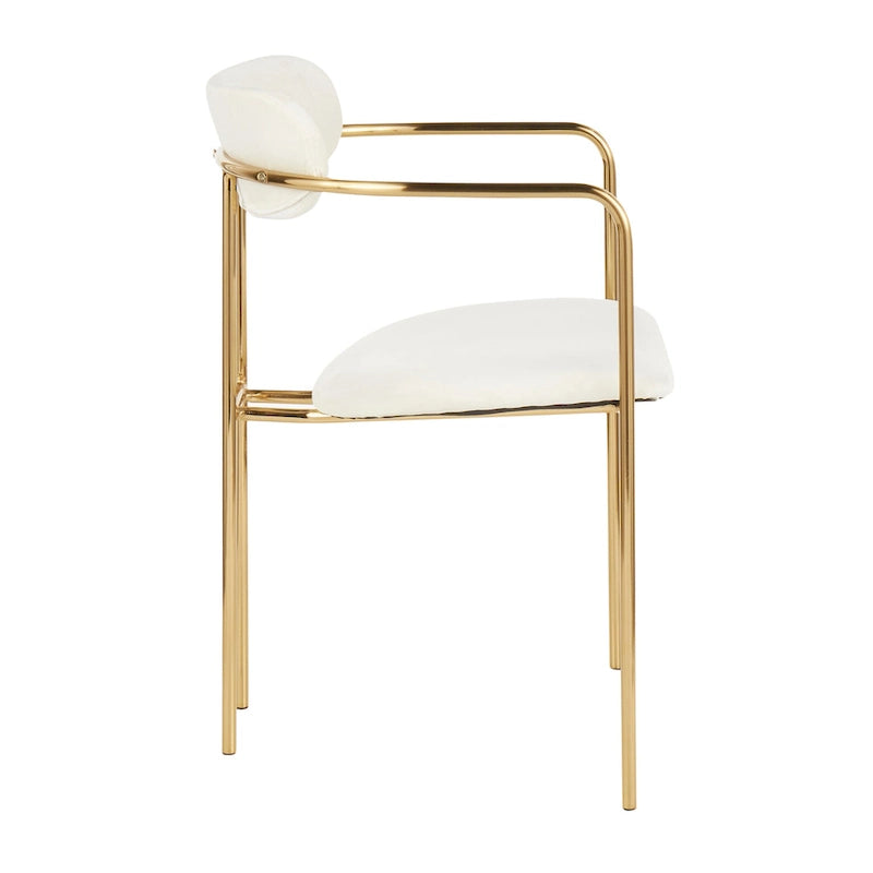 Samtstuhl im Glamour-Stil (2er-Set)