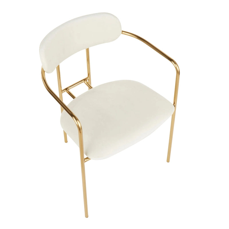 Samtstuhl im Glamour-Stil (2er-Set)