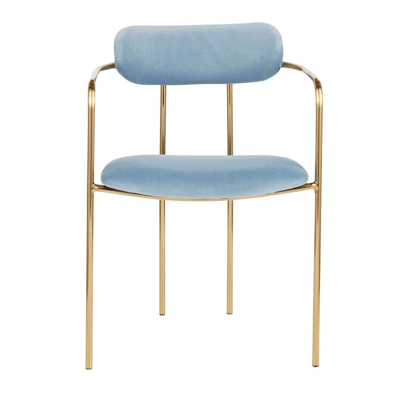 Samtstuhl im Glamour-Stil (2er-Set)