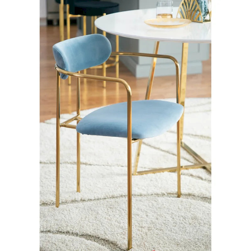 Samtstuhl im Glamour-Stil (2er-Set)
