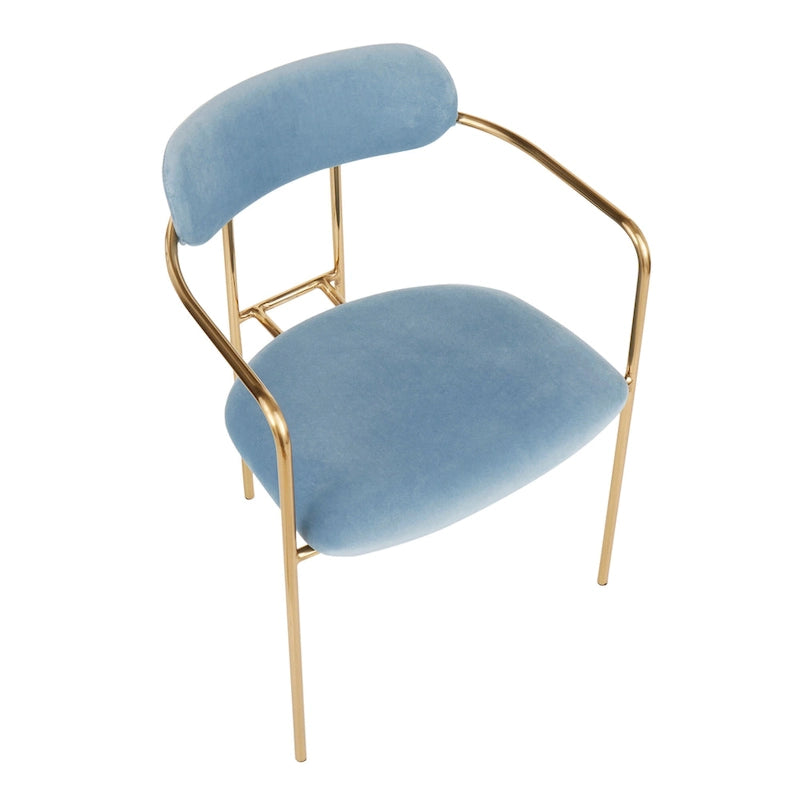Samtstuhl im Glamour-Stil (2er-Set)