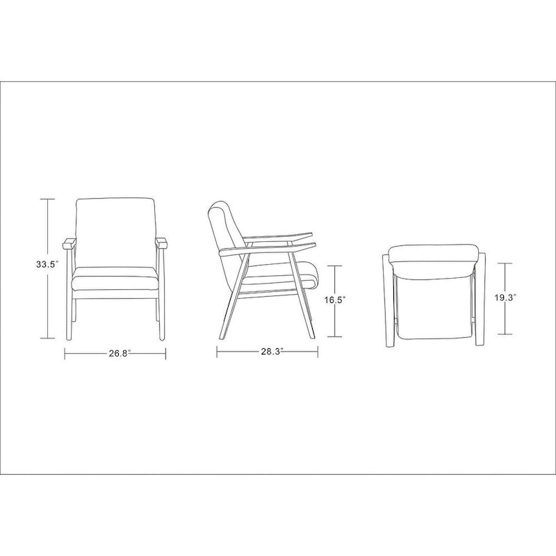 Fauteuil d’appoint en similicuir ambré