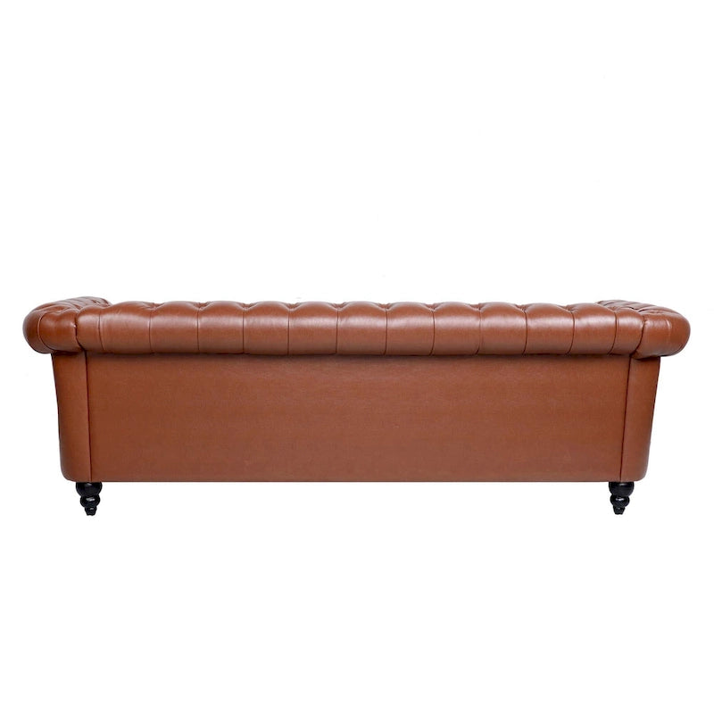 Canapé confortable 3 places avec coussin d’assise à rayures tendance