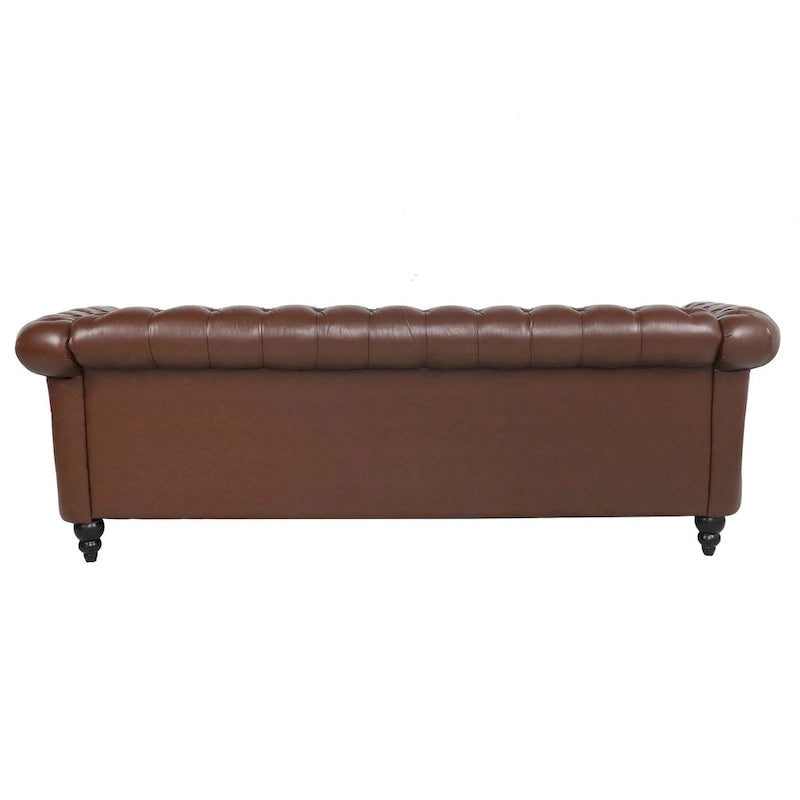 Canapé confortable 3 places avec coussin d’assise à rayures tendance