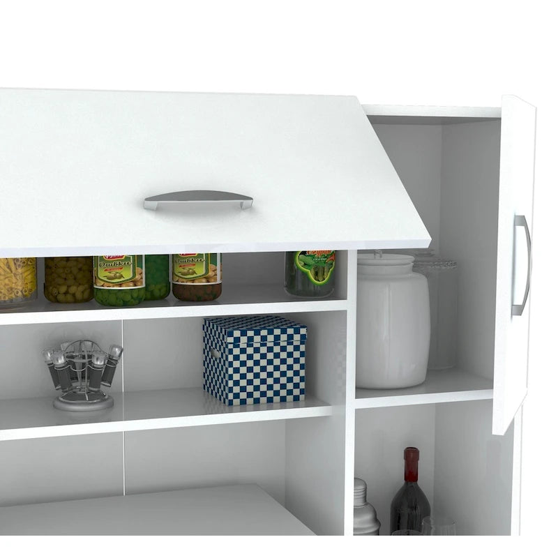 Meuble de rangement blanc pour cuisine