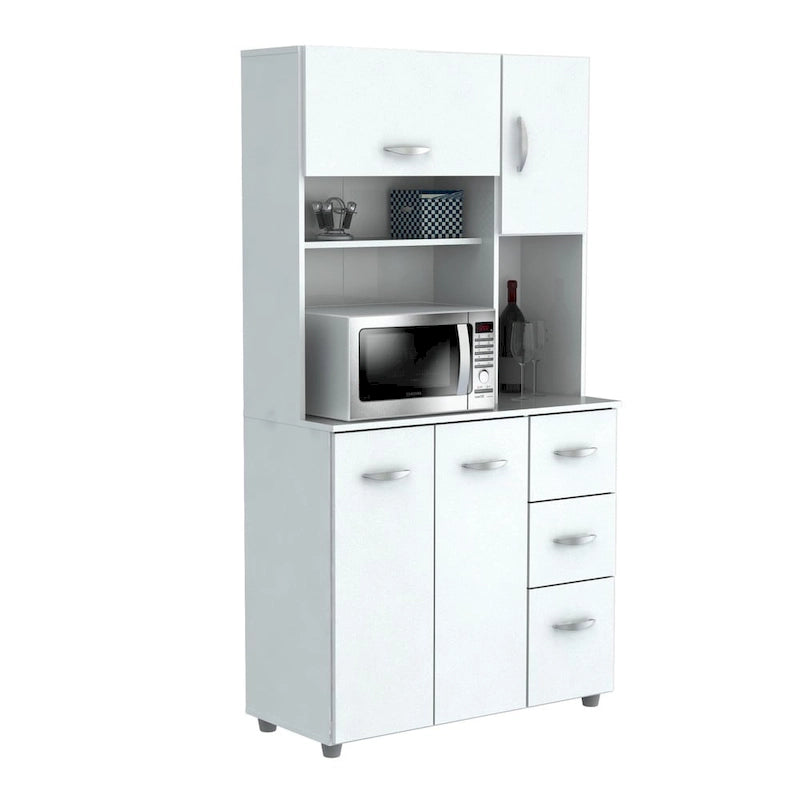 Meuble de rangement blanc pour cuisine