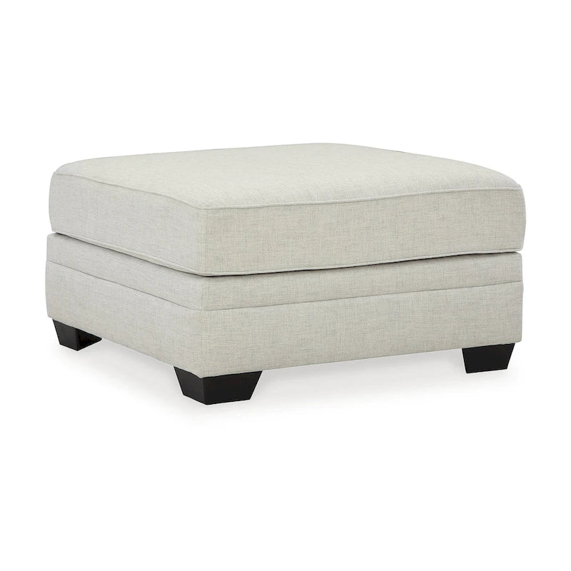 Pouf décoratif gris surdimensionné