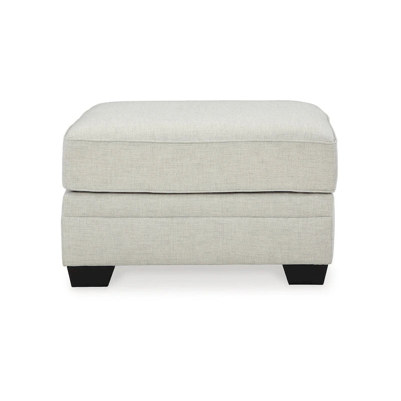 Otomana decorativa extragrande de color gris
