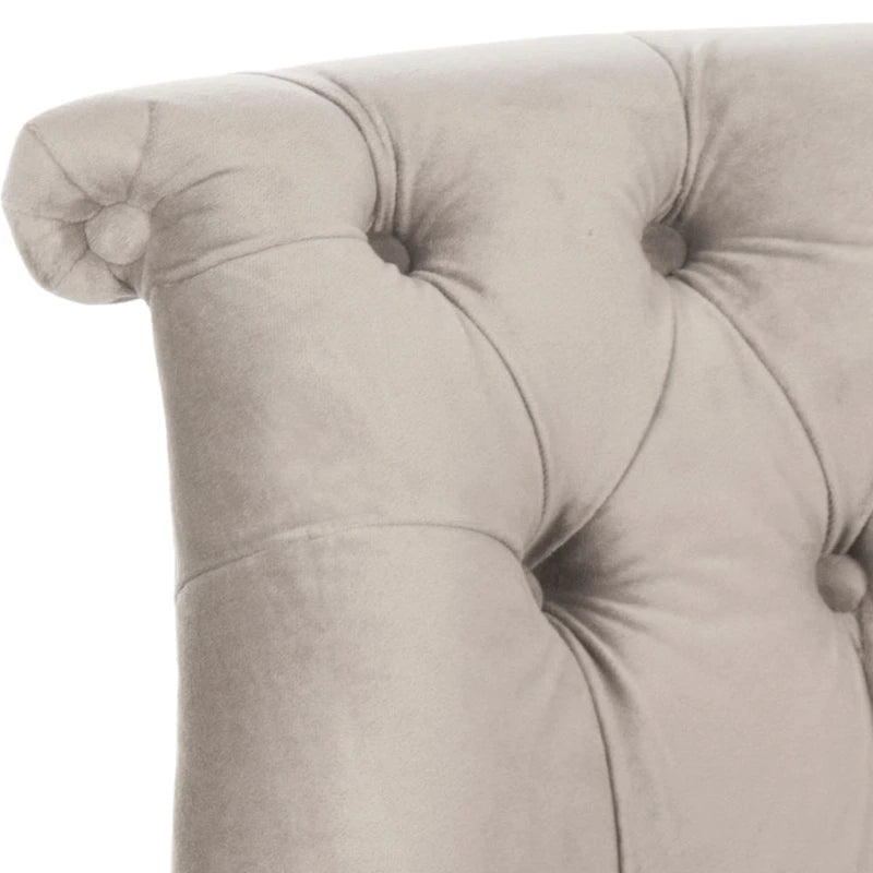 Fauteuil capitonné crème naturel - 26.4 x 24.2 x 27
