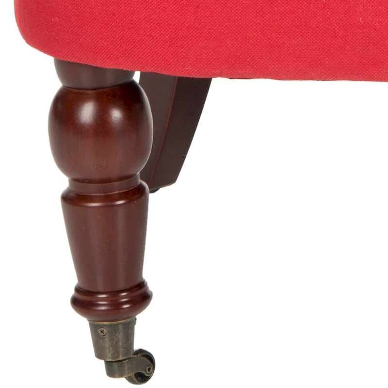 Fauteuil capitonné crème naturel - 26.4 x 24.2 x 27