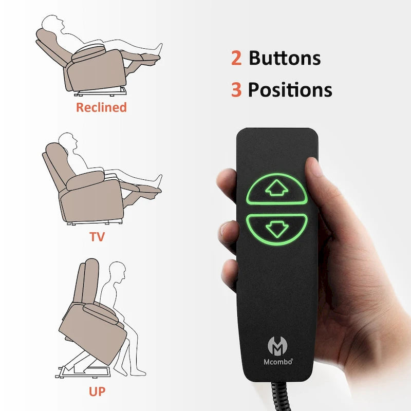 Fauteuil inclinable électrique avec fonction de massage et chauffage, similicuir (largeur moyenne)