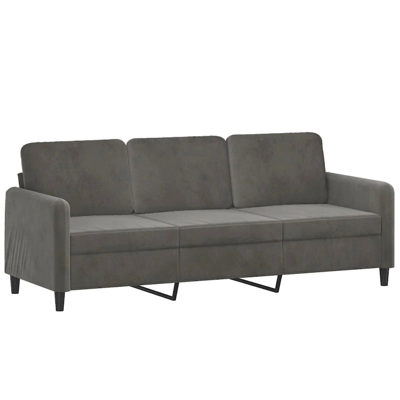 Sillón tapizado de terciopelo con reposabrazos para sala de estar