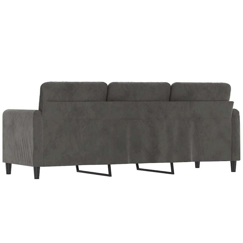 Sillón tapizado de terciopelo con reposabrazos para sala de estar