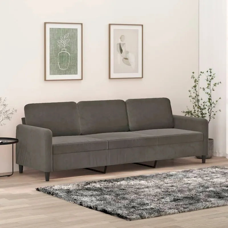 Sillón tapizado de terciopelo con reposabrazos para sala de estar