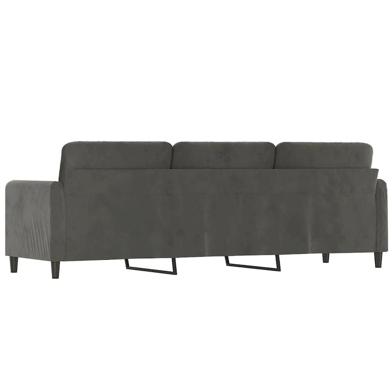 Sillón tapizado de terciopelo con reposabrazos para sala de estar