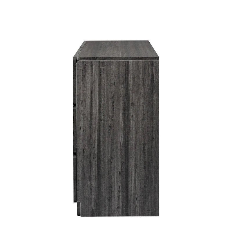 Cómoda de madera con seis cajones