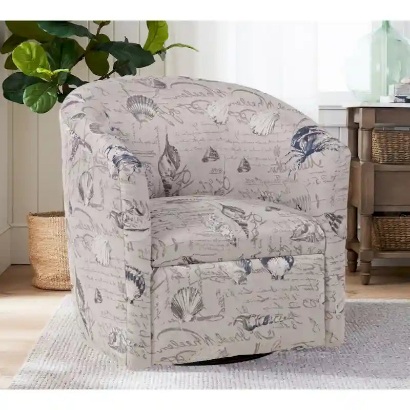 Fauteuil tonneau pivotant en polyester