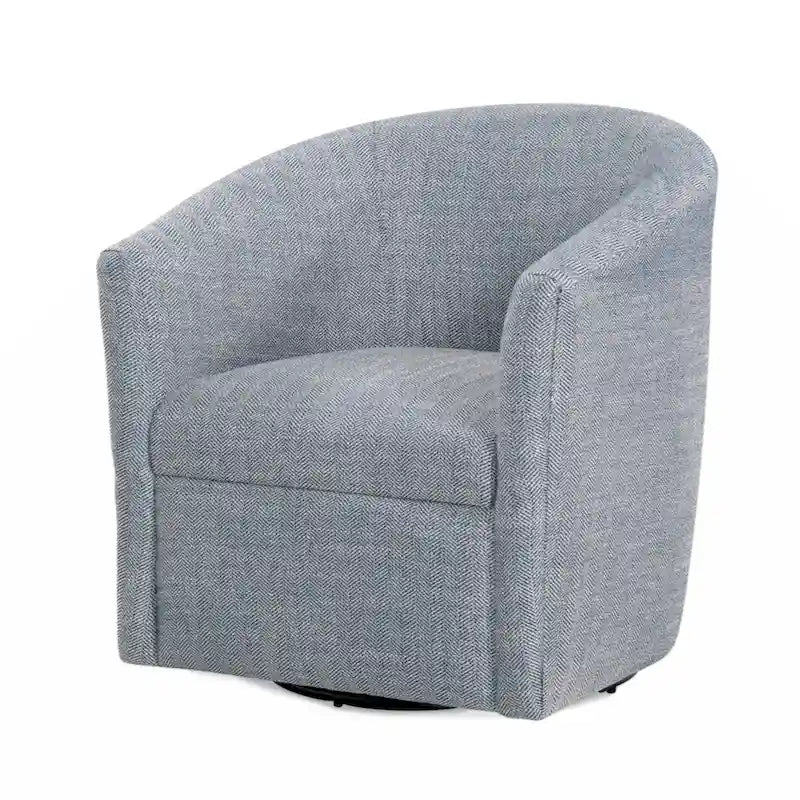 Fauteuil tonneau pivotant en polyester