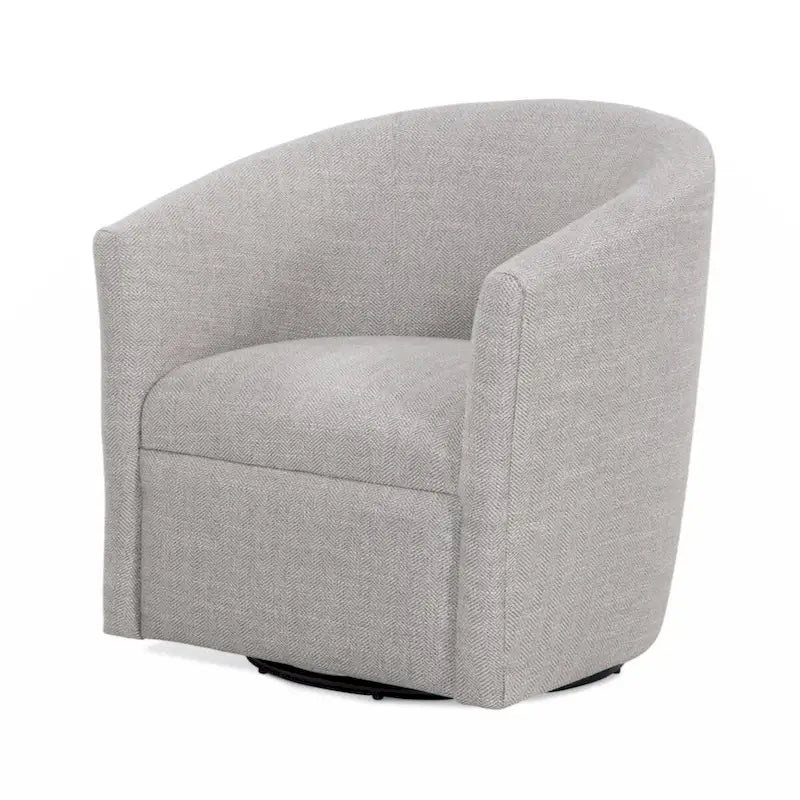 Fauteuil tonneau pivotant en polyester