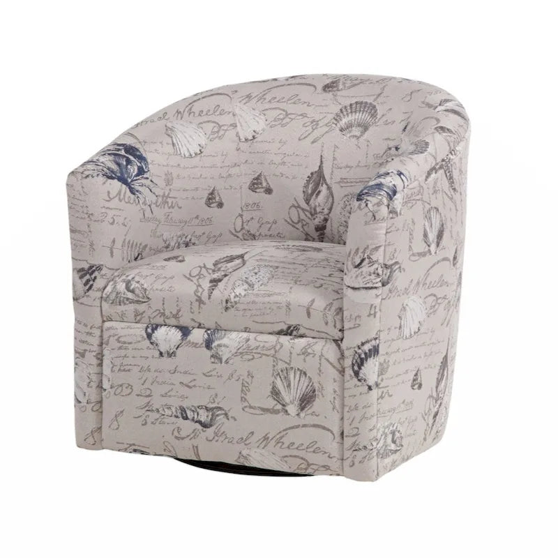 Fauteuil tonneau pivotant en polyester