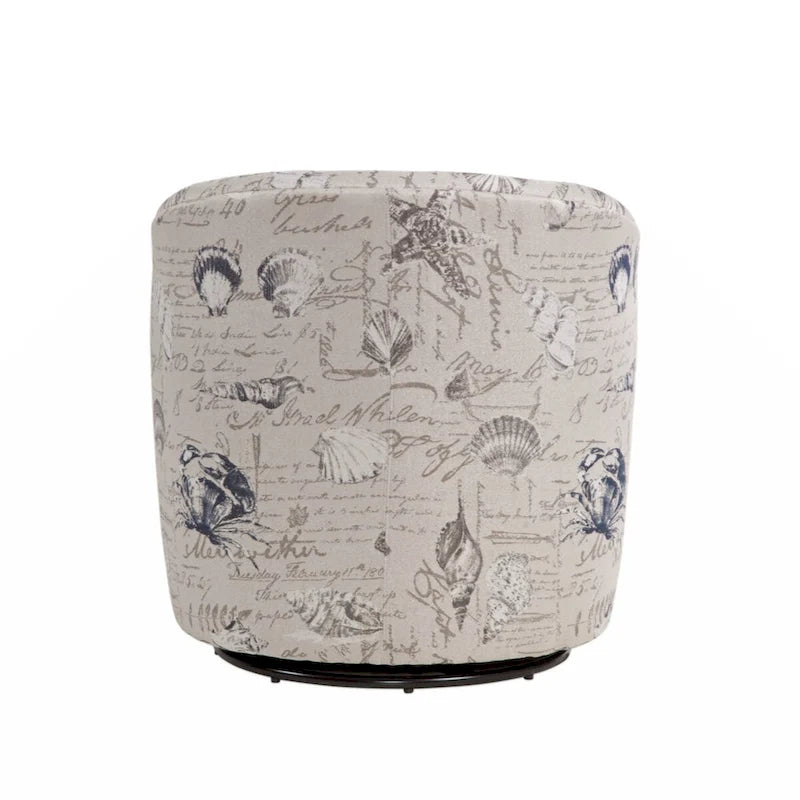 Fauteuil tonneau pivotant en polyester