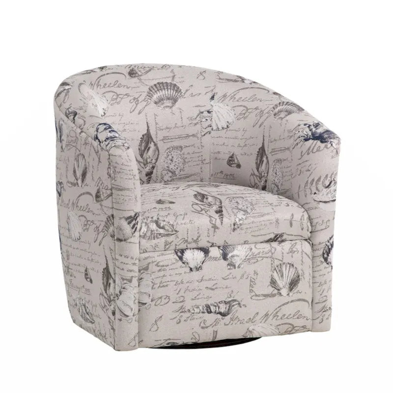 Fauteuil tonneau pivotant en polyester