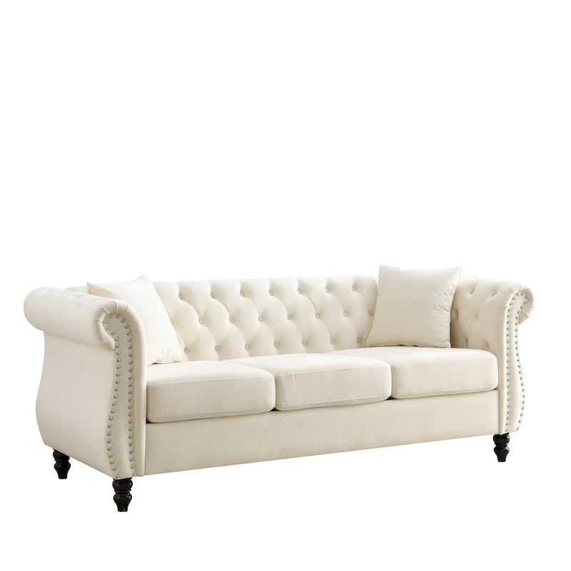 Sala de estar con sofá gris