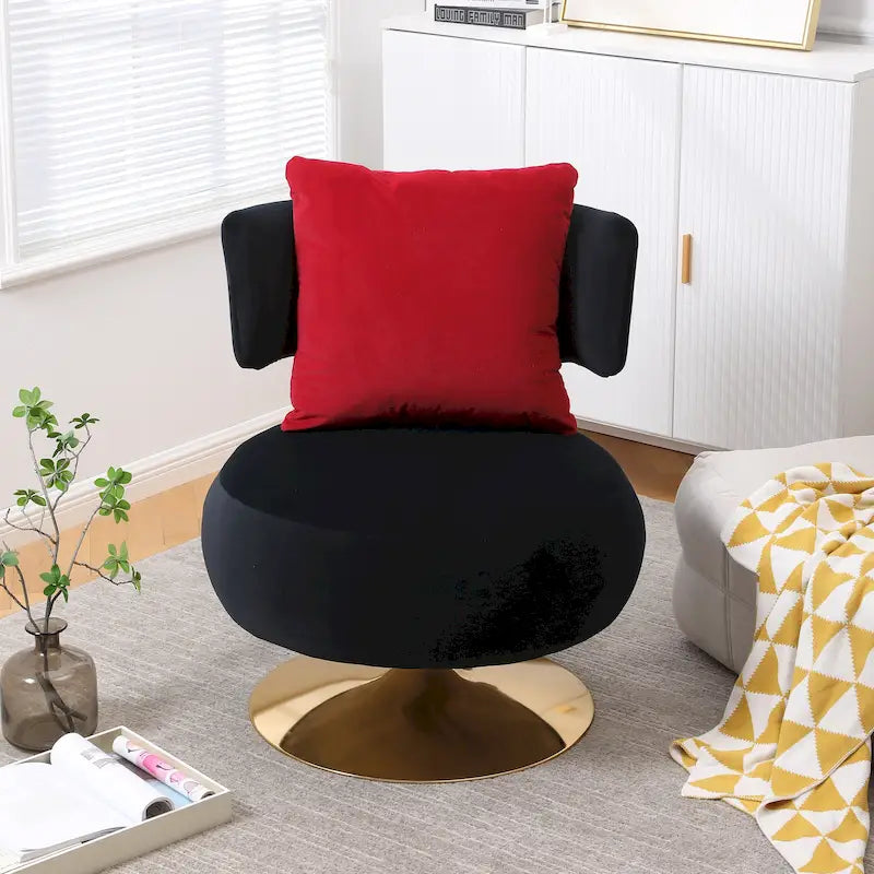 Sillón auxiliar giratorio para sala de estar o dormitorio