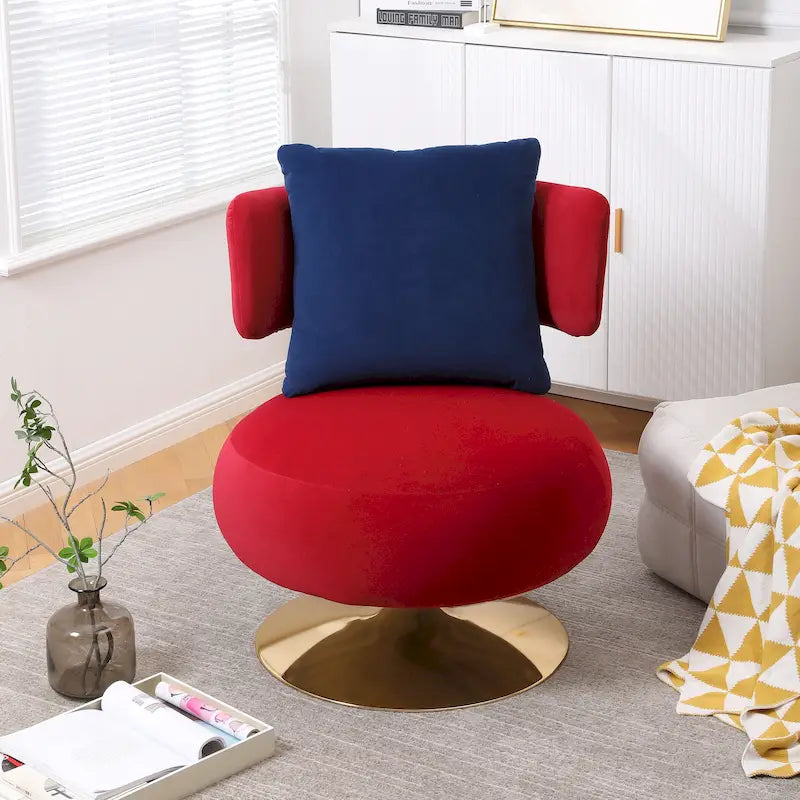 Sillón auxiliar giratorio para sala de estar o dormitorio