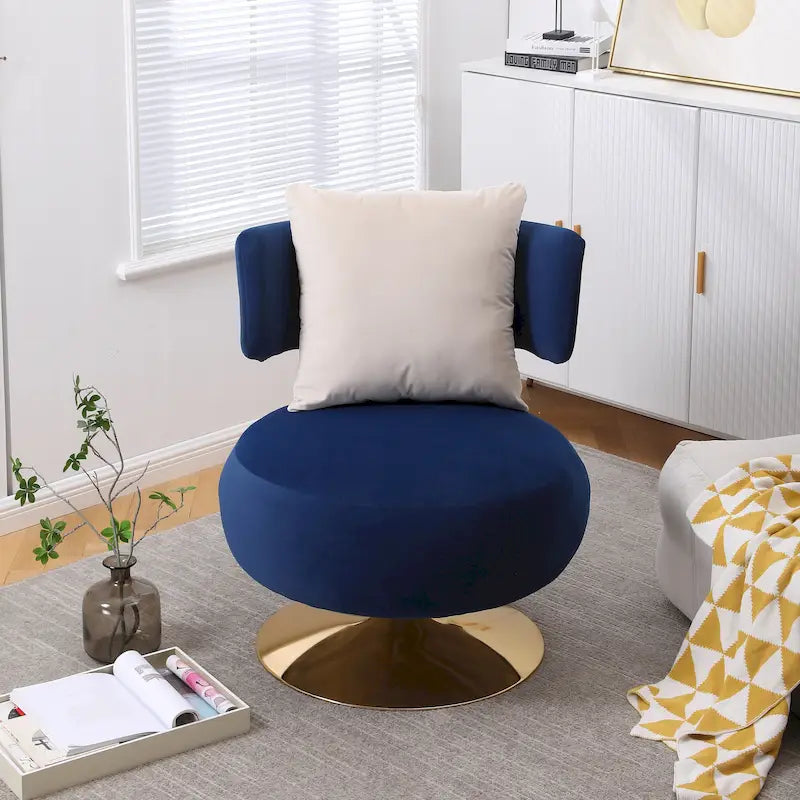 Sillón auxiliar giratorio para sala de estar o dormitorio