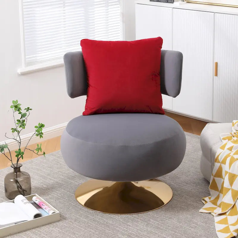 Sillón auxiliar giratorio para sala de estar o dormitorio