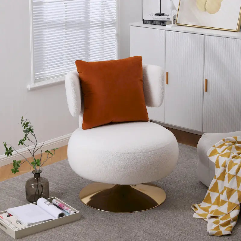 Sillón auxiliar giratorio para sala de estar o dormitorio